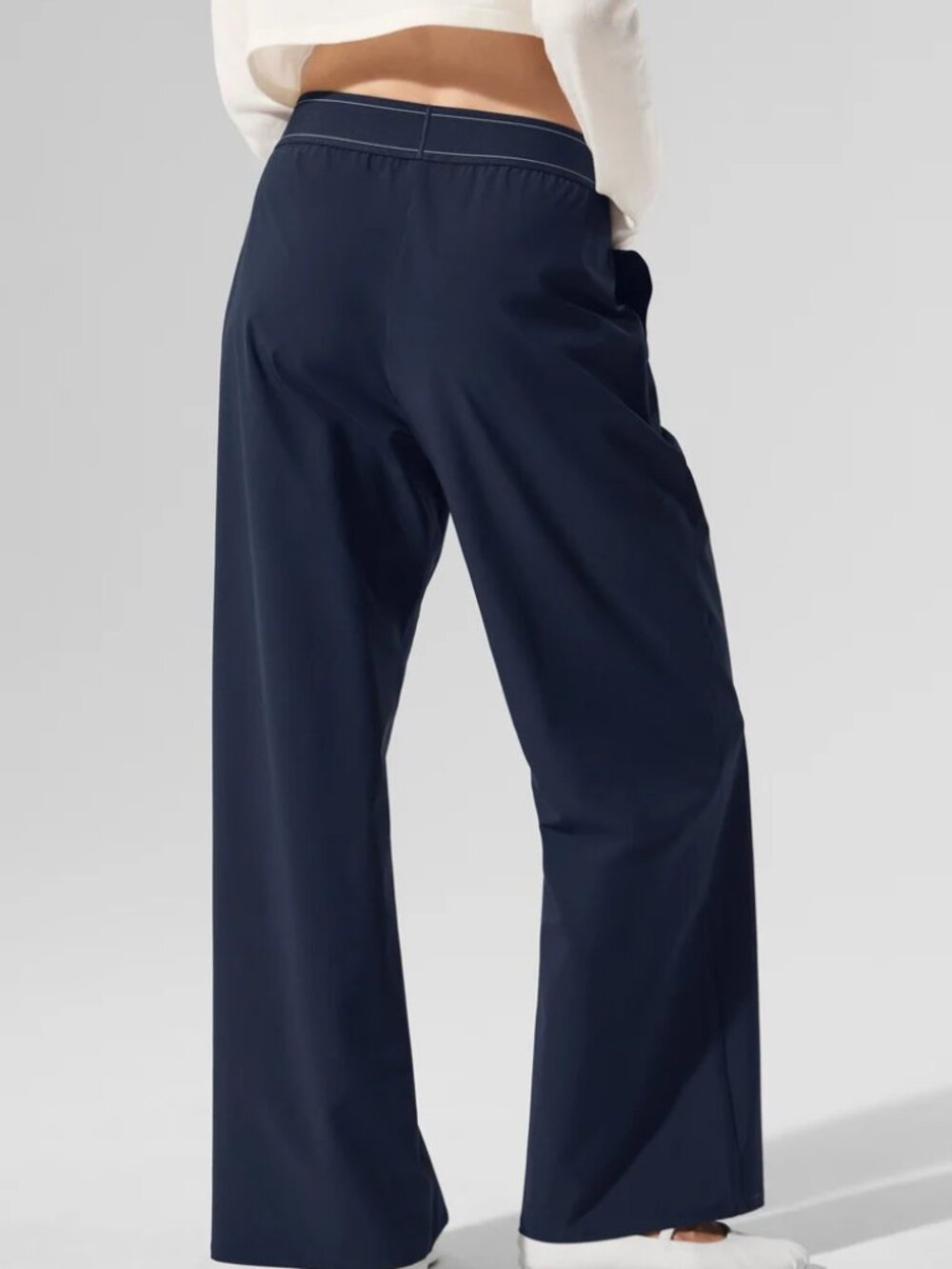 ALO Yoga🌌Suit Up Trouser Navy Blue Regular NWT💟Elevated Style Pants - Picture 8 of 8